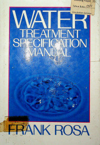 WATER TREATMENT SPECIFICATION MANUAL