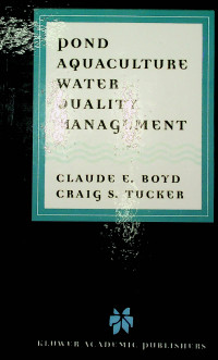 POND AQUACULTURE WATER QUALITY MANAGEMENT