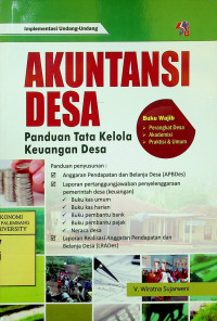 AKUNTANSI DESA; Panduan Tata Kelola Keuangan Desa