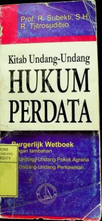 Kitab Undang-Undang HUKUM PERDATA, Cet.38