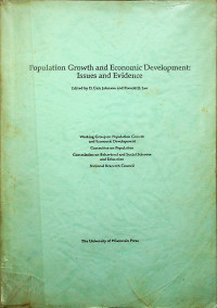 Population Growth and Economic Development: Issues and Evidence