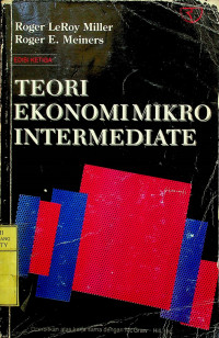 TEORI EKONOMI MIKRO INTERMEDIATE, EDISI KETIGA