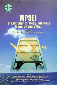 MP3EI Breaktrough Strategy Indonesia Menuju Negara Maju