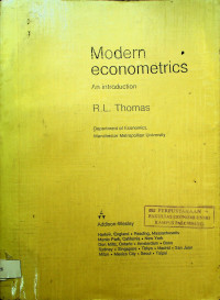 Modern econometrics : An introduction