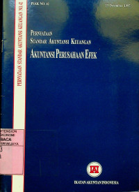 PERNYATAAN STANDAR AKUNTANSI KEUANGAN : AKUNTANSI PERUSAHAAN EFEK