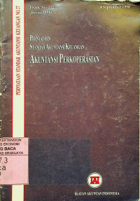 PERNYATAAN STANDAR AKUNTANSI KEUANGAN : AKUNTANSI PERKOPERASIAN