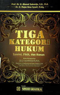 TIGA KATEGORI HUKUM : Syariat, Fikih, dan Kanun