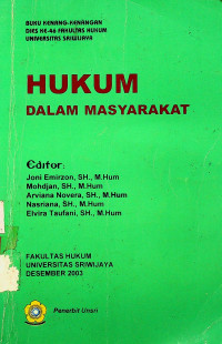 HUKUM DALAM MASYARAKAT