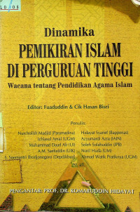 Dinamika PEMIKIRAN ISLAM DI PERGURUAN TINGGI; Wacana Tentang Pendidikan Agama Islam