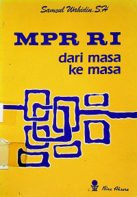 MPR RI dari masa ke masa