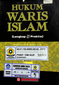 HUKUM WARIS INDONESIA ( Lengkap & Praktis ) Edisi Kedua