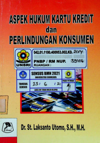 ASPEK HUKUM KARTU KREDIT dan PERLINDUNGAN KONSUMEN