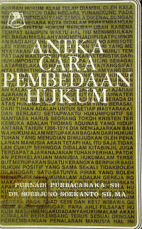 ANEKA CARA PEMBEDAAN HUKUM