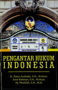 PENGANTAR HUKUM INDONESIA