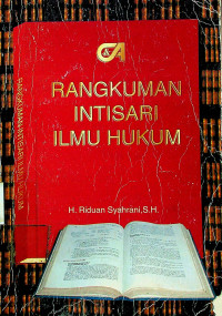 RANGKUMAN INTISARI ILMU HUKUM