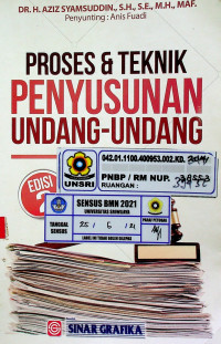 PROSES & TEKNIK PENYUSUNAN UNDANG-UNDANG, EDISI 2