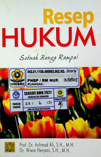 RESEP HUKUM Sebuah Bunga Rampai