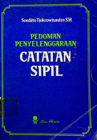 PEDOMAN PENYELENGGARAAN CATATAN SIPIL