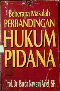 Beberapa Masalah PERBANDINGAN HUKUM PIDANA