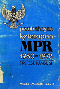 pembahasan ketetapan MPR 1960-1978