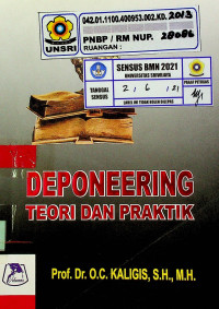 DEPONEERING TEORI DAN PRAKTIK