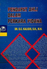 PENDAPAT AHLI DALAM PERKARA PIDANA