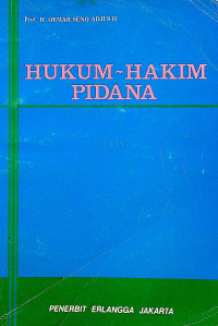 HUKUM - HAKIM PIDANA