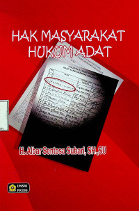 HAK MASYARAKAT HUKUM ADAT