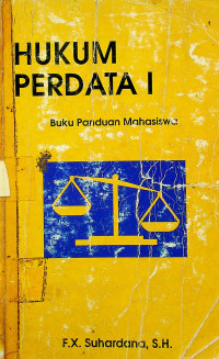 HUKUM PERDATA I : Buku Panduan Mahasiswa