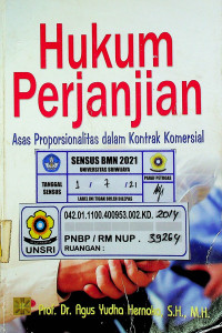 Hukum Perjanjian Asas Proporsionalitas dalam Kontrak Komersial