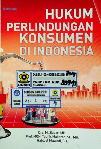 HUKUM PERLINDUNGAN KONSUMEN DI INDONESIA