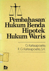 Pembahasan Hukum Benda, Hipotek, Hukum Waris