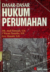 DASAR-DASAR HUKUM PERUMAHAN