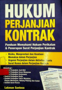 HUKUM PERJANJIAN KONTRAK