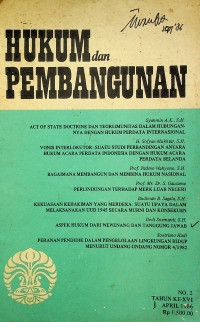 HUKUM dan PEMBANGUNAN