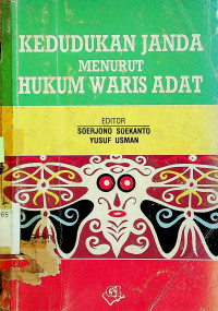 KEDUDUKAN JANDA MENURUT HUKUM WARIS ADAT