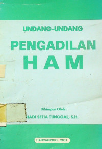 UNDANG-UNDANG PENGADILAN HAM