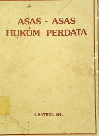 ASAS  - ASAS HUKUM PERDATA