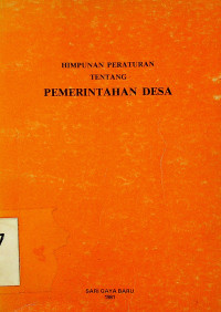 HIMPUNAN PERATURAN TENTANG PEMERINTAHAN DESA