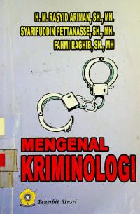 MENGENAL KRIMINOLOGI