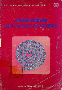 ASPEK HUKUM APOTIK DAN APOTEKER