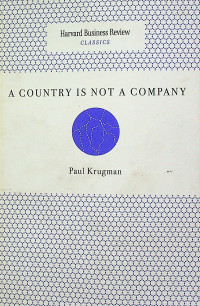 A COUNTRY IS NOT A COMPANY