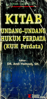 KITAB UNDANG-UNDANG HUKUM PERDATA (KUP Perdata)