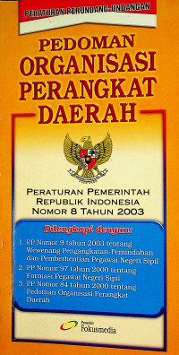 PEDOMAN ORGANISASI PERANGKAT DAERAH