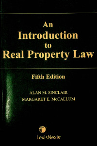 An Introduction to Real Property Law, Fifth Edition