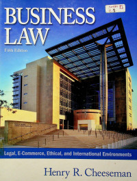 BUSINESS LAW, Fifth Edition