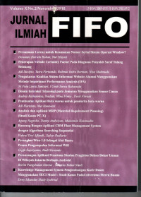 JURNAL ILMIAH FIFO