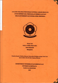 ANALISIS STRATEGI PORTOFOLIO OPTIMAL SAHAM-OBLIGASI: STUDI EMPIRIS PADA PERUSAHAAN INDEKS LQ 45 DAN OBLIGASI PEMERINTAH DI BURSA EFEK INDONESIA