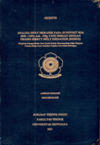 ANALISA SIFAT MEKANIK PADA KOMPOSIT 86Al 1020 - 12Fly Ash - 2Mg YANG DIBUAT DENGAN PROSES DIRECT MELT OXIDATION (DIMOX)