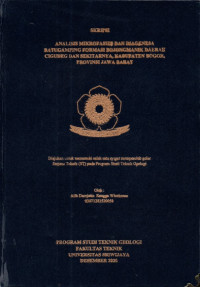 ANALISIS MIKROFASIES DAN DIAGENSA BATUGAMPING FORMASI BOJONGMANIK DAERAH CIGUDEG DAN SEKITARNYA, KABUPATEN BOGOR, PROVINSI JAWA BARAT
